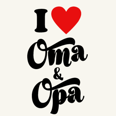 Motiv Ich liebe Oma und Opa Grosseltern Omi Opi Geschenk