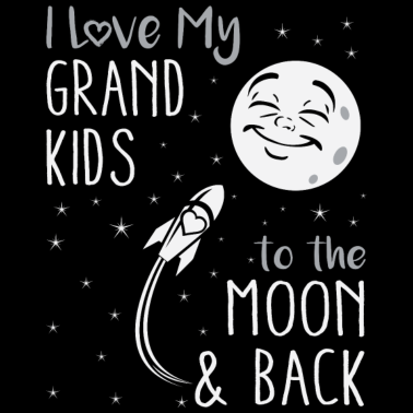 Motiv Enkelkinder Liebe Mond Großeltern Oma Opa Geschenk