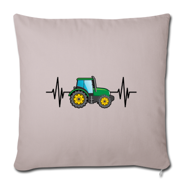 weihnachtsgeschenke für oma und opa Kissenbezug - Herzschlag Landwirt - Landwirtschaft Landleben