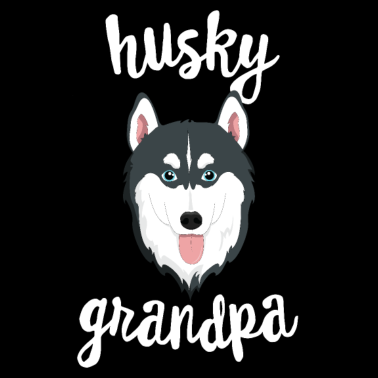 Motiv Siberian Husky Opa Pawpa Hund Großeltern