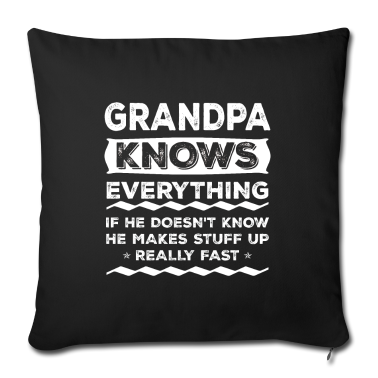 weihnachtsgeschenke für oma und opa Kissenbezug - Opa weiß alles Weihnachtsgeschenk
