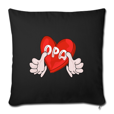 weihnachtsgeschenke für oma und opa Kissenbezug - Opa Großeltern LIEBE HERZ HÄNDE FAMILIE OPI