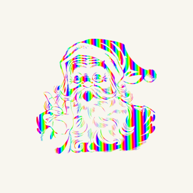 Motiv Weihnachtsmann Weihnachtsgeschenk Christkind Santa