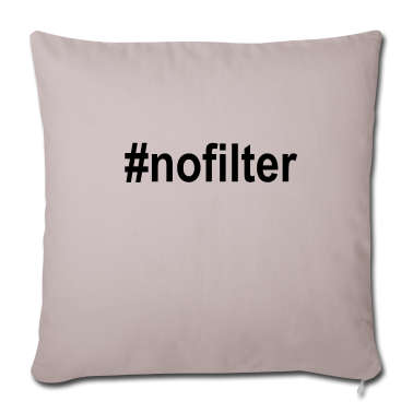 weihnachtsgeschenke für oma und opa Kissenbezug - No filter | Cooles T-Shirt