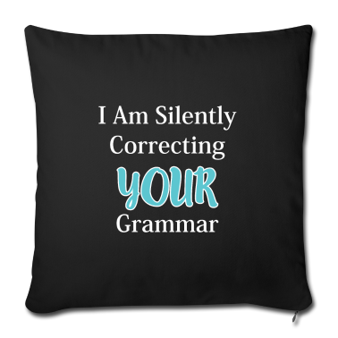 weihnachtsgeschenke für oma und opa Kissenbezug - Grammar Teacher Funny School Joke