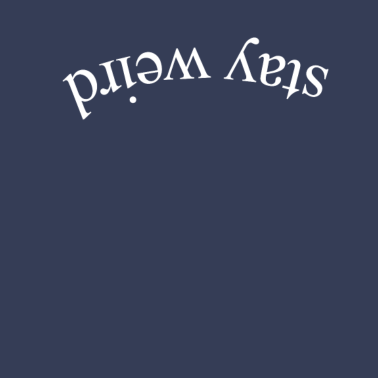 Motiv Bleib komisch | Cooles T-Shirt