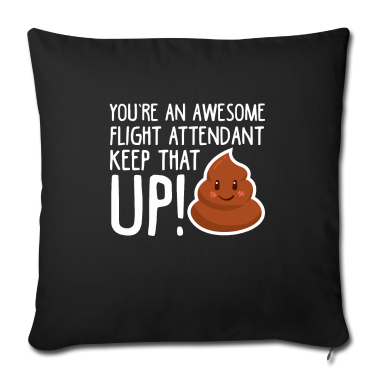 weihnachtsgeschenke für oma und opa Kissenbezug - Awesome Flight Attendant Keep up Employee Airplane