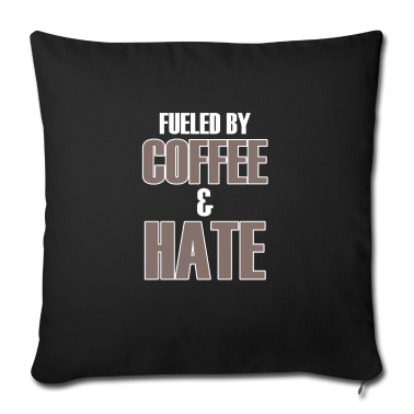 weihnachtsgeschenke für oma und opa Kissenbezug - Fueled by Coffee Hate lover sarcastic