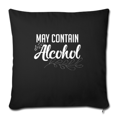 weihnachtsgeschenke für oma und opa Kissenbezug - May Contain Alcohol mug sarcastic coffee lover