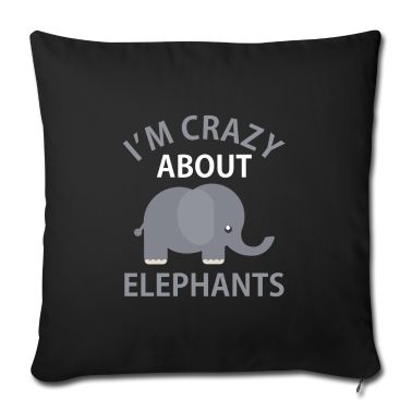 weihnachtsgeschenke für oma und opa Kissenbezug - Crazy about Elephants Lover Zoo Animal Fan