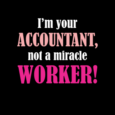 Motiv Accountant Not a Miracle Worker funny sarcastic