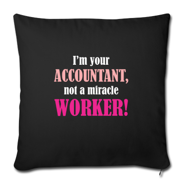 weihnachtsgeschenke für oma und opa Kissenbezug - Accountant Not a Miracle Worker funny sarcastic