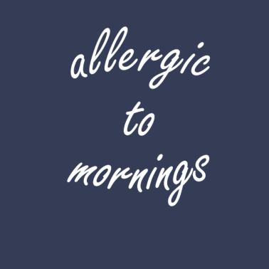 Motiv Allergisch gegen Morgens | Cooles T-Shirt