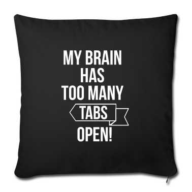 weihnachtsgeschenke für oma und opa Kissenbezug - Brain Tabs open Work coworker computer scientist