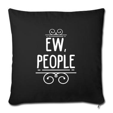 weihnachtsgeschenke für oma und opa Kissenbezug - Ew People Funny Introvert Antisocial Rude