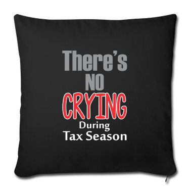 weihnachtsgeschenke für oma und opa Kissenbezug - Funny Tax Season Accounting no crying sarcastic
