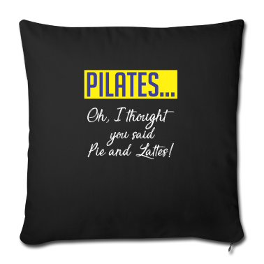 weihnachtsgeschenke für oma und opa Kissenbezug - Funny Pilates Mug Coffee Latte Humor Fitness