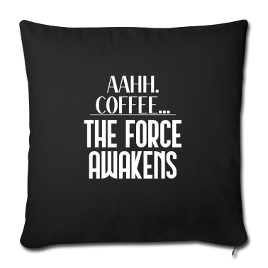 weihnachtsgeschenke für oma und opa Kissenbezug - Coffee Lover The Force Awakens funny Caffeine