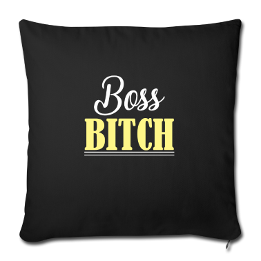 weihnachtsgeschenke für oma und opa Kissenbezug - Boss Bitch Girl Chef woman sarcastic