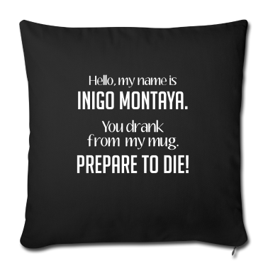 weihnachtsgeschenke für oma und opa Kissenbezug - Sarcasm You Drank From My Mug Prepare to Die