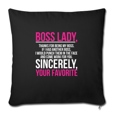 weihnachtsgeschenke für oma und opa Kissenbezug - Boss lady national boss day Office Coworker