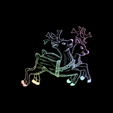 Motiv Weihnachten | Tannenbaum Winter Rentier Geschenk