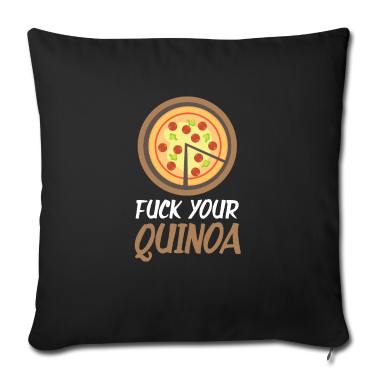 weihnachtsgeschenke für oma und opa Kissenbezug - Fuck Your Quinoa Healthy Eating Fast Food Lover
