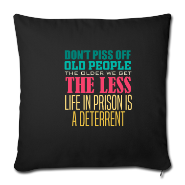 weihnachtsgeschenke für oma und opa Kissenbezug - Alte Menschen nicht verärgern Abschreckung Lustige