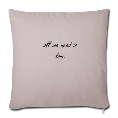 weihnachtsgeschenke für oma und opa Kissenbezug - All we need is love | T-Shirt