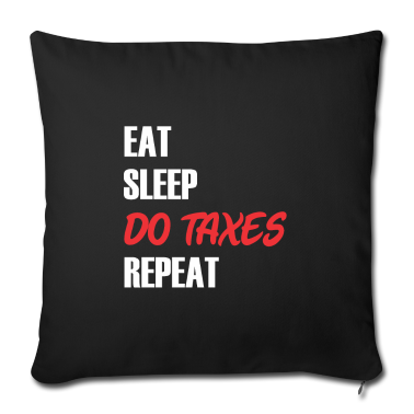 weihnachtsgeschenke für oma und opa Kissenbezug - Eat Sleep do Taxes Season Repeat Funny Accounting