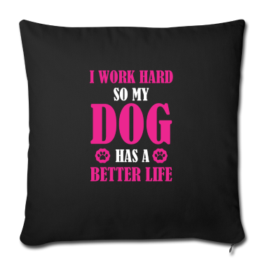 weihnachtsgeschenke für oma und opa Kissenbezug - I Work Hard Dog Parents funny dog pet lover