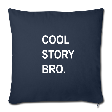 weihnachtsgeschenke für oma und opa Kissenbezug - Cool story bro | Cooles T-Shirt