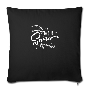 weihnachtsgeschenke für oma und opa Kissenbezug - let it snow Spruch