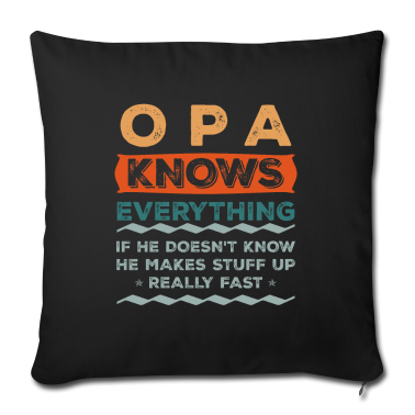 weihnachtsgeschenke für oma und opa Kissenbezug - OPA Know Everything Weihnachtsgeschenk