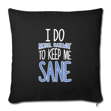 weihnachtsgeschenke für oma und opa Kissenbezug - I Do Model Railway To Keep Me Sane Train Lover