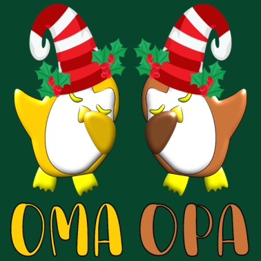 Motiv WEIHNACHTSGESCHENKE FÜR OMA OPA LUSTIGE PINGUINE
