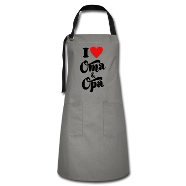 weihnachtsgeschenke für oma und opa Schürze - Ich liebe Oma und Opa Grosseltern Omi Opi Geschenk