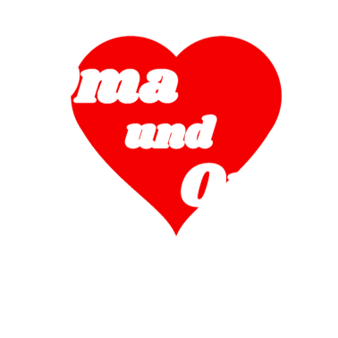 Motiv Oma und Opa Herz liebevolles Geschenk