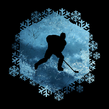 Motiv Double Exposure Eishockey Spieler Winter Geschenk