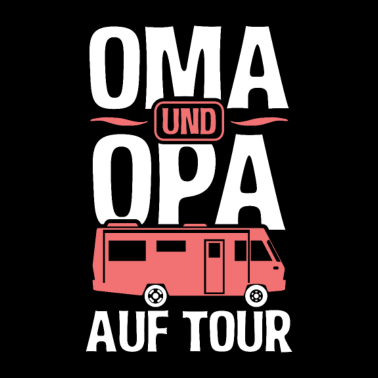 Motiv Oma und Opa auf Tour Camping Camper Wohnmobil