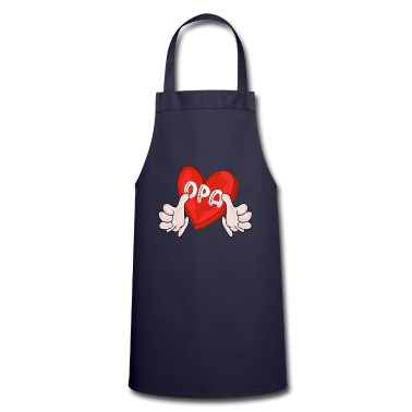 weihnachtsgeschenke für oma und opa Schürze - Opa Großeltern LIEBE HERZ HÄNDE FAMILIE OPI