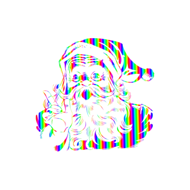 Motiv Weihnachtsmann Weihnachtsgeschenk Christkind Santa