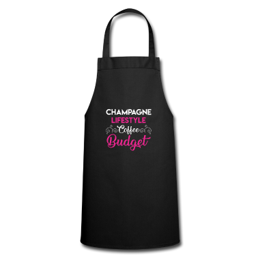 weihnachtsgeschenke für oma und opa Schürze - Champagne lifestyle Alcohol Coffee Budget