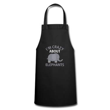 weihnachtsgeschenke für oma und opa Schürze - Crazy about Elephants Lover Zoo Animal Fan
