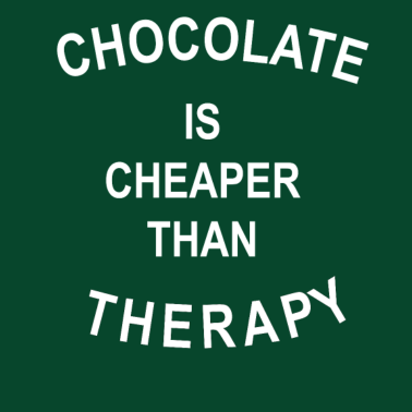 Motiv Chocolate is cheaper than Therapy | T-Shirt