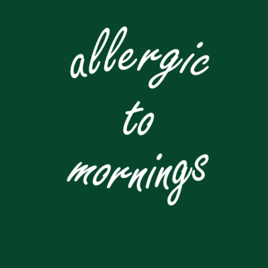 Motiv Allergisch gegen Morgens | Cooles T-Shirt