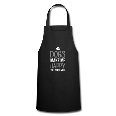 weihnachtsgeschenke für oma und opa Schürze - Dogs Make Happy Dog Lover Paw Puppy