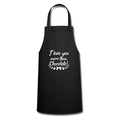 weihnachtsgeschenke für oma und opa Schürze - Anniversary gift Love you more Chocolate Romantic