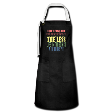 weihnachtsgeschenke für oma und opa Schürze - Ältere Menschen nicht verärgern Sarkastische lusti