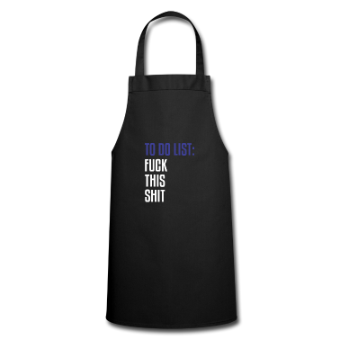 weihnachtsgeschenke für oma und opa Schürze - To Do List Fuck This Shit Offensive Sarcastic
